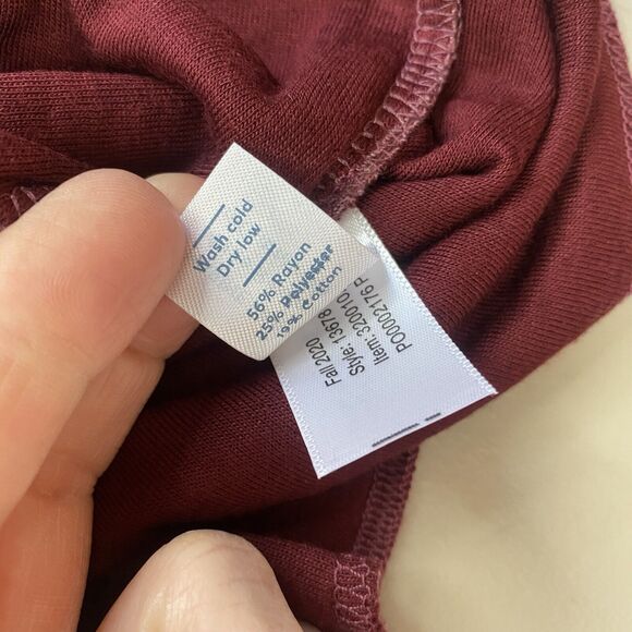 Marine Layer Top Womens XXL Red Double Knit Henley Striped Soft Cozy 13678 NEW - Picture 8 of 12